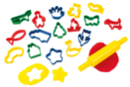 Emporte-pièces - 16 formes + 1 rouleau - Emporte-pièces créatifs pour enfants - 10doigts.fr