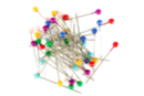 Epingles à tête ronde - 50 pièces - Aiguilles et épingles - 10doigts.fr