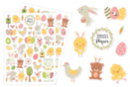 Gommettes animaux de Pâques - 124 pcs - Gommettes Pâques - 10doigts.fr