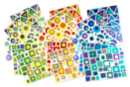 Maxi lot gommettes art abstrait - 804 pcs - Gommettes formes assorties - 10doigts.fr