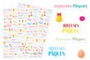 Gommettes "Joyeuses Pâques" - Gommettes Pâques - 10doigts.fr