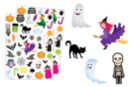 Gommettes Halloween - 80 pcs - Gommettes Halloween - 10doigts.fr