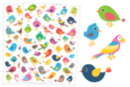 Gommettes Oiseaux - 90 pcs - Gommettes Animaux - 10doigts.fr