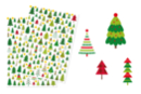 Gommettes sapins - 220 pcs - Gommettes et stickers Noël - 10doigts.fr