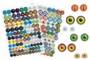 Gommettes yeux de monstres - 212 pcs - Gommettes Yeux et Visages - 10doigts.fr