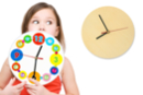 Horloge ronde en bois - Horloges en bois - 10doigts.fr