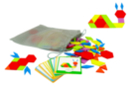 Jeu de tangram en bois  - 130 pièces - Jeux et Jouets en bois - 10doigts.fr