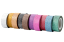 Masking tape pailleté - 10 rouleaux - Adhésifs colorés et Masking tape - 10doigts.fr