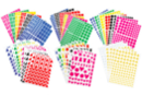 Maxi lot gommettes géométriques - 7000 pcs - Gommettes formes assorties - 10doigts.fr