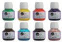 Peinture spéciale soie, 50 ml - 8 couleurs - Peinture sur soie - 10doigts.fr