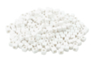 Perles cubes blanches - 250 perles - Perles Couleurs Opaques - 10doigts.fr