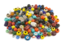 Grosses perles en verre - sachet de 1 kg - Perles et Bijoux - 10doigts.fr