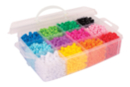 Perles rondes à gros trous - 3600 perles - Perles Plastique - 10doigts.fr