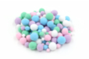 Pompons couleurs pastel - 120 pièces - Pompons - 10doigts.fr