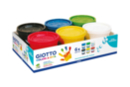 Gouache aux doigts Giotto, 200 ml - 6 couleurs - Peinture gouache aux doigts - 10doigts.fr