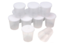 Pots gradués hermétiques 30 ml - 12 pièces - Palettes et rangements - 10doigts.fr