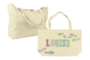 Sac cabas en coton écru - 50 x 11 x 31 cm - Coton, lin - Textiles - 10doigts.fr