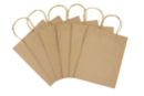 Sacs en kraft Naturel - 6 pcs - Papier kraft et liège - 10doigts.fr
