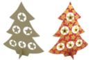 Sapin en carton papier mâché avec étoiles - Supports de Noël à décorer - 10doigts.fr
