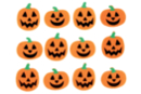Stickers citrouille en feutrine - 12 pcs - Accessoires créatifs Halloween - 10doigts.fr