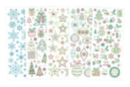 Stickers cristal brillant, thème Noël - 160 pcs - Gommettes et stickers Noël - 10doigts.fr