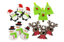Stickers de Noël en caoutchouc souple - 12 pcs - Stickers en mousse - 10doigts.fr