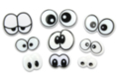 Yeux Funky Emotion - 9 pièces - Accessoires pour pâtes à modeler - 10doigts.fr