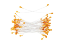 1 set de 100 Étamines de fleurs - Orange  - Fleurs en papier crépon : créez des bouquets éternels 51020 - 10doigts.fr