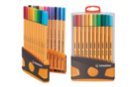 Stabilo pen feutres pointe fine 20 couleurs assorties - Feutres pointes fines - 10doigts.fr