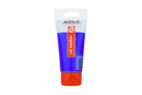 Acrylique Talens 75 ml - bleu outremer 512 - Peinture acrylique satinée, brillante - 10doigts.fr