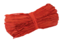 Botte de 50 gr de raphia rouge - Paille et Raphia 03554 - 10doigts.fr
