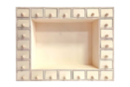 Calendrier de l'avent bois rectangle - Calendriers de l'Avent 57708 - 10doigts.fr