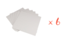 Cartons entoilés 20 x 20 cm - 6 pièces - Châssis et Cartons toilés - 10doigts.fr