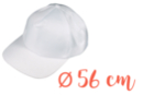 Casquette adulte (56 cm) - Coton, lin - Textiles 08284 - 10doigts.fr