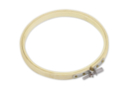 Cercle à broder en bois Ø 16 cm - Outils de mercerie - 10doigts.fr