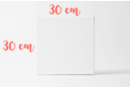Châssis coton 30 x 30 cm - Châssis et Cartons toilés 10712 - 10doigts.fr