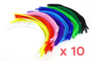 Chenilles colorées, L : 30 cm - Ø 6 mm - Set de 1000 - Chenilles, cure-pipe 11511 - 10doigts.fr