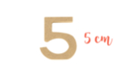 Chiffre en bois médium : 5 - Déco en bois brut 15034 - 10doigts.fr