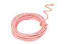Corde jute armée 3 m - Rose - Corde naturelle 32126 - 10doigts.fr