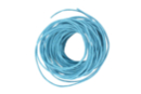 Cordon en coton ciré bleu turquoise- 5 m - Ø 1 mm - Fil coton, échevette - 10doigts.fr