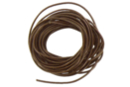 Cordon en cuir Ø 1 mm - Brun foncé - Cordon cuir 11721 - 10doigts.fr