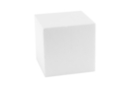 Cube en polystyrène 8 cm, à l'unité - Formes à décorer - Polystyrène 59694 - 10doigts.fr