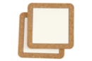 Dessous de plat carrés - 2 pièces - Supports en céramique à décorer - 10doigts.fr