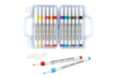 Feutres acrylique, pointe moyenne - 12 couleurs - Marqueurs peinture - 10doigts.fr