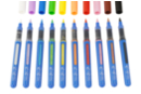 Feutres acryliques pointe pinceau Carioca - 10 couleurs - Marqueurs peinture : l'intensité de l'acrylique au bout des doigts 61070 - 10doigts.fr