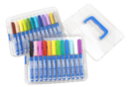 Feutres acryliques pointe pinceau Carioca - 24 couleurs - Marqueurs peinture : l'intensité de l'acrylique au bout des doigts 61071 - 10doigts.fr
