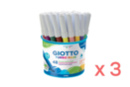 Feutres GIOTTO Turbo Maxi - 3 pots (144 feutres) - Feutres pointes larges 01633 - 10doigts.fr