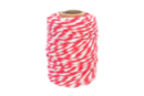 Ficelle coton bicolore rouge et blanc - 25 m - Fil coton, échevette 59749 - 10doigts.fr