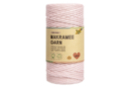 Fil macramé rose poudré 100 % coton Ø 3,5 mm - 100 m - Fils pour macramé 44739 - 10doigts.fr