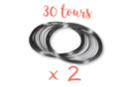 Fil mémoire 30 tours Ø 6 cm - Lot de 2 - Bracelets 13134 - 10doigts.fr